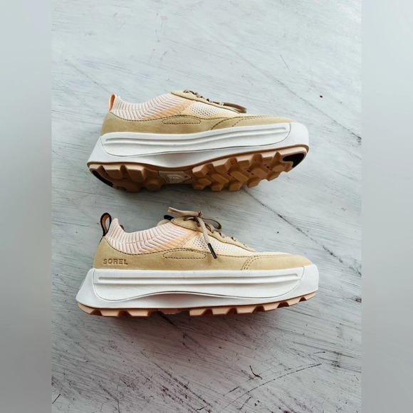 Sorel Ona 503 Low Top Platform Sneaker White Peach/ Nova Sand Size 7 NWOT $125 - Picture 8 of 15